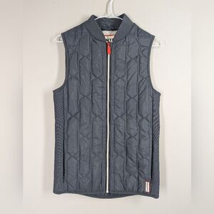 Hunter Quilted Lightweight Puffer Vest – Size XS – Charcoal Gray